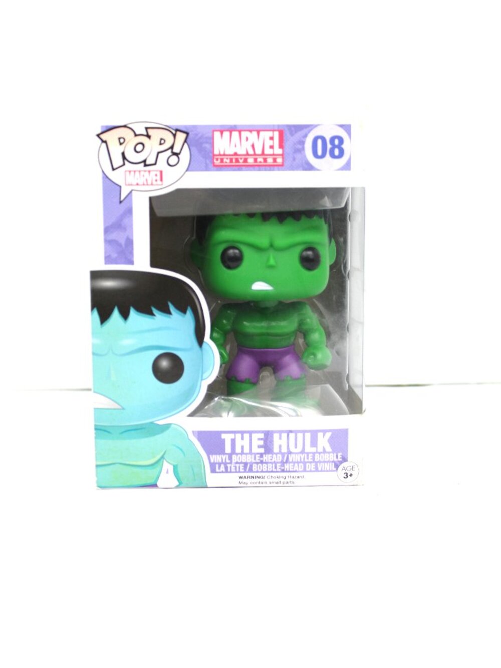 FUNKO POP MARVEL UNIVERSE THE HULK #08 BOBBLEHEAD RETIRED; AS-IS